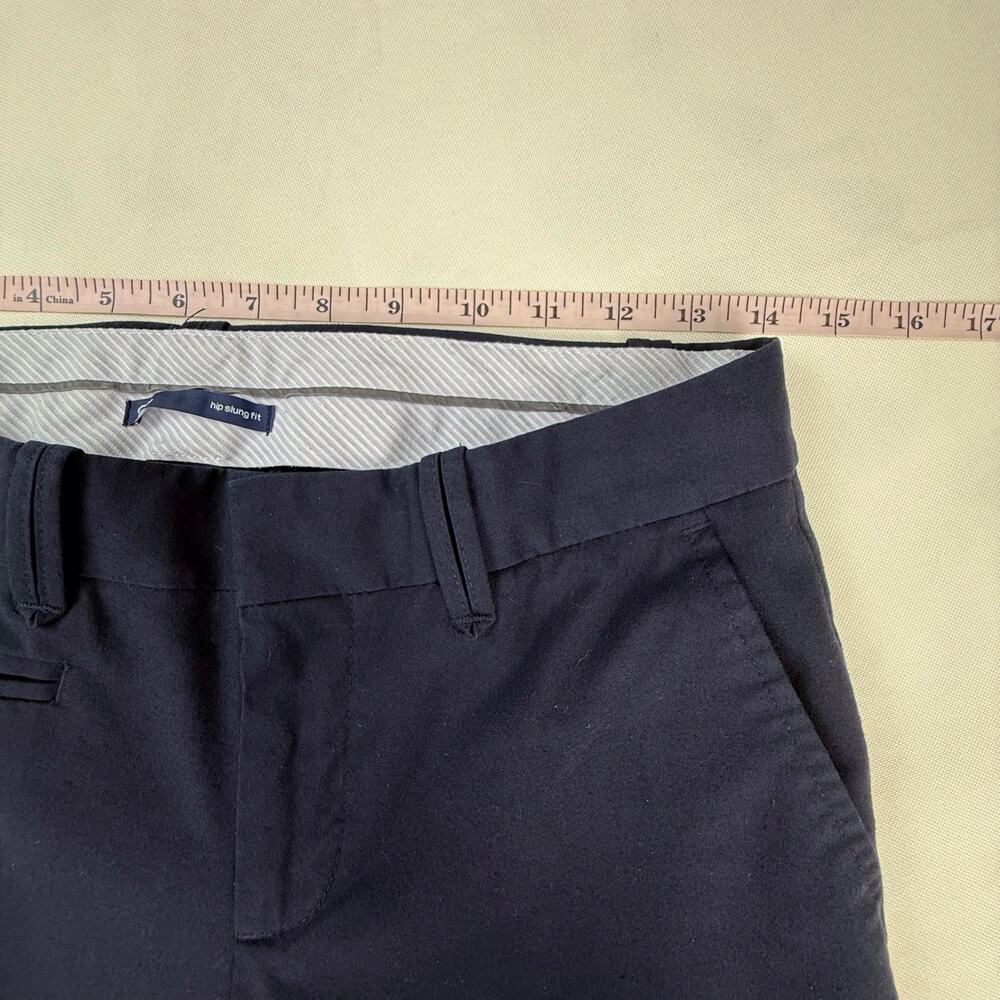Gap Hip Slung Stretch Navy Casual Dress Pants Slim Everyday Classic Trouser Cut - Picture 15 of 16